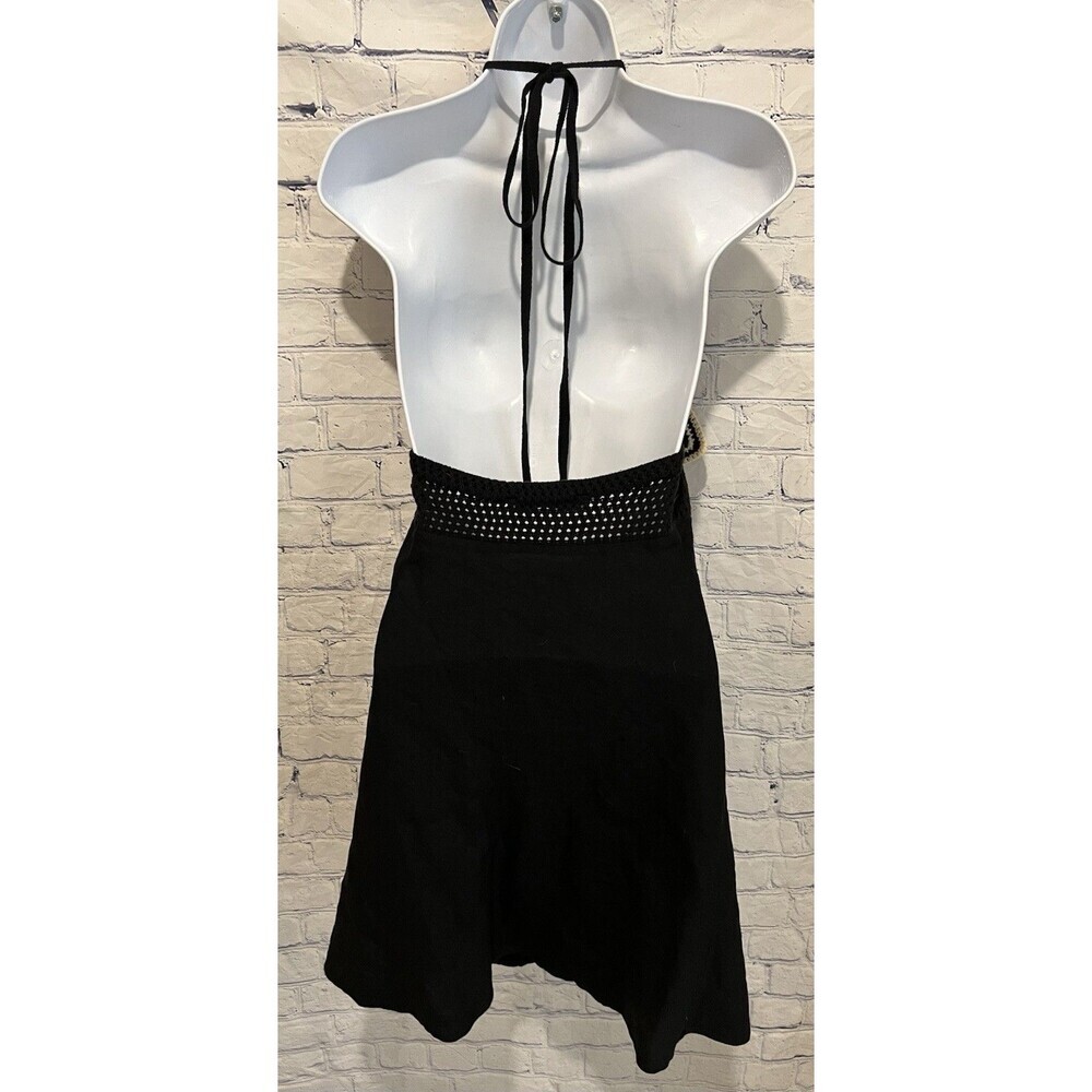 Zara limited edition flower black-and-white crocheted dress size small - Picture 5 of 9